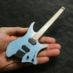 光造形3Dプリントによる精密な楽器（ギター）のミニチュア Strandberg Boden J6 RAS LOCK