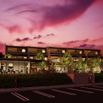 3DCGによる夕景建築パース